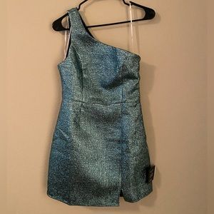 Lulus New Year’s Eve NYE Dress short one shoulder